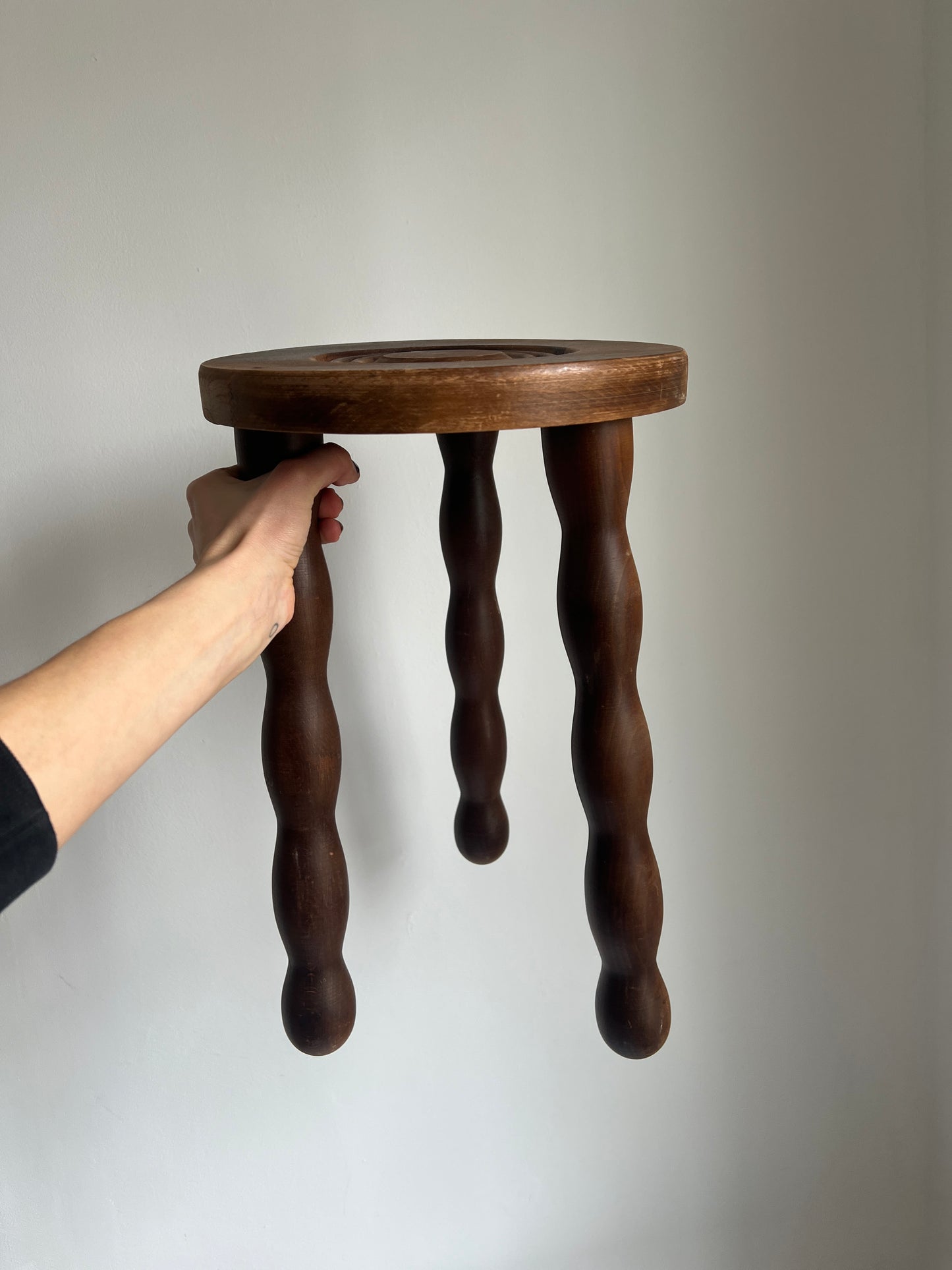 French tripod bobbin tall stool