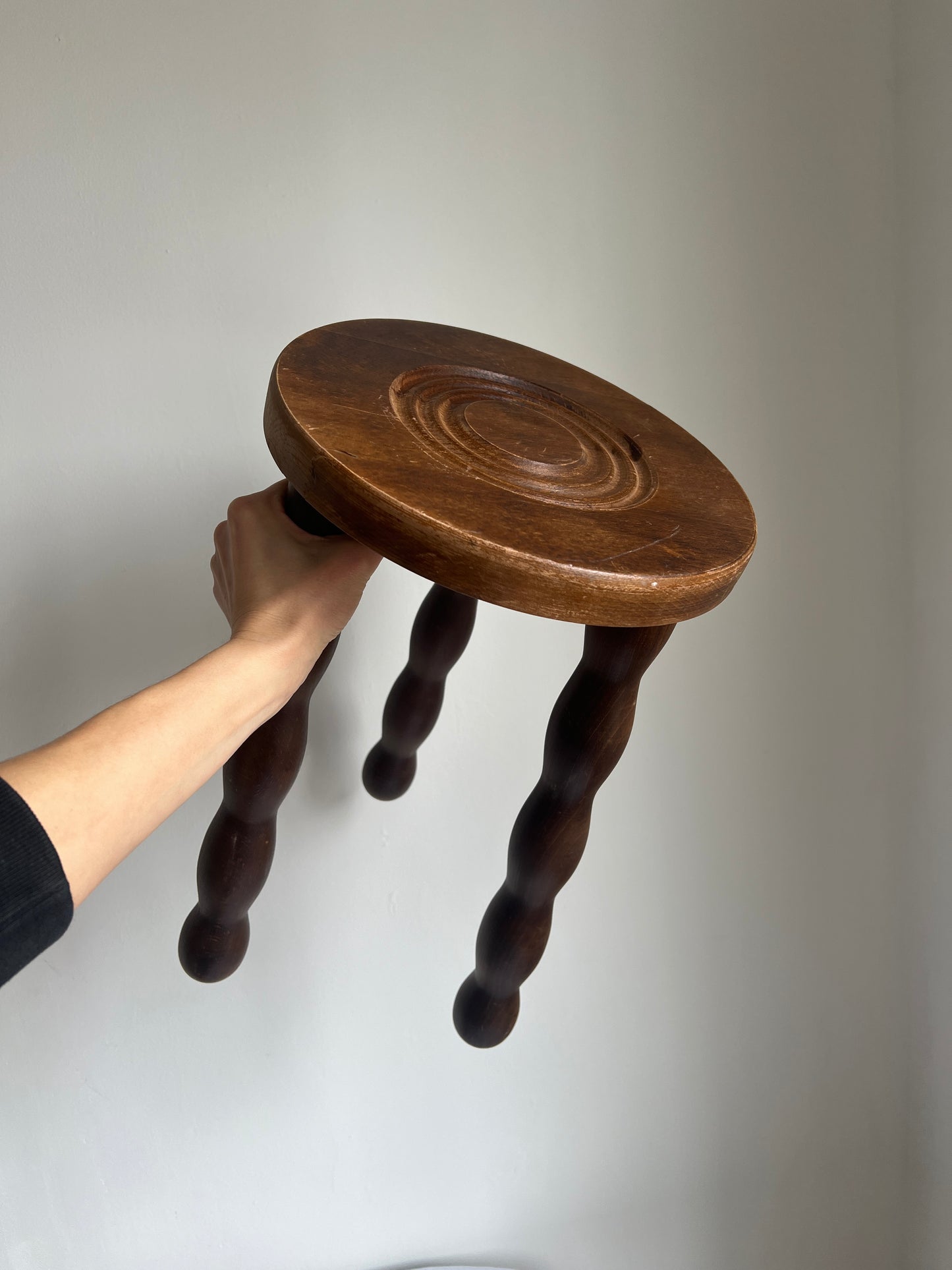 French tripod bobbin tall stool