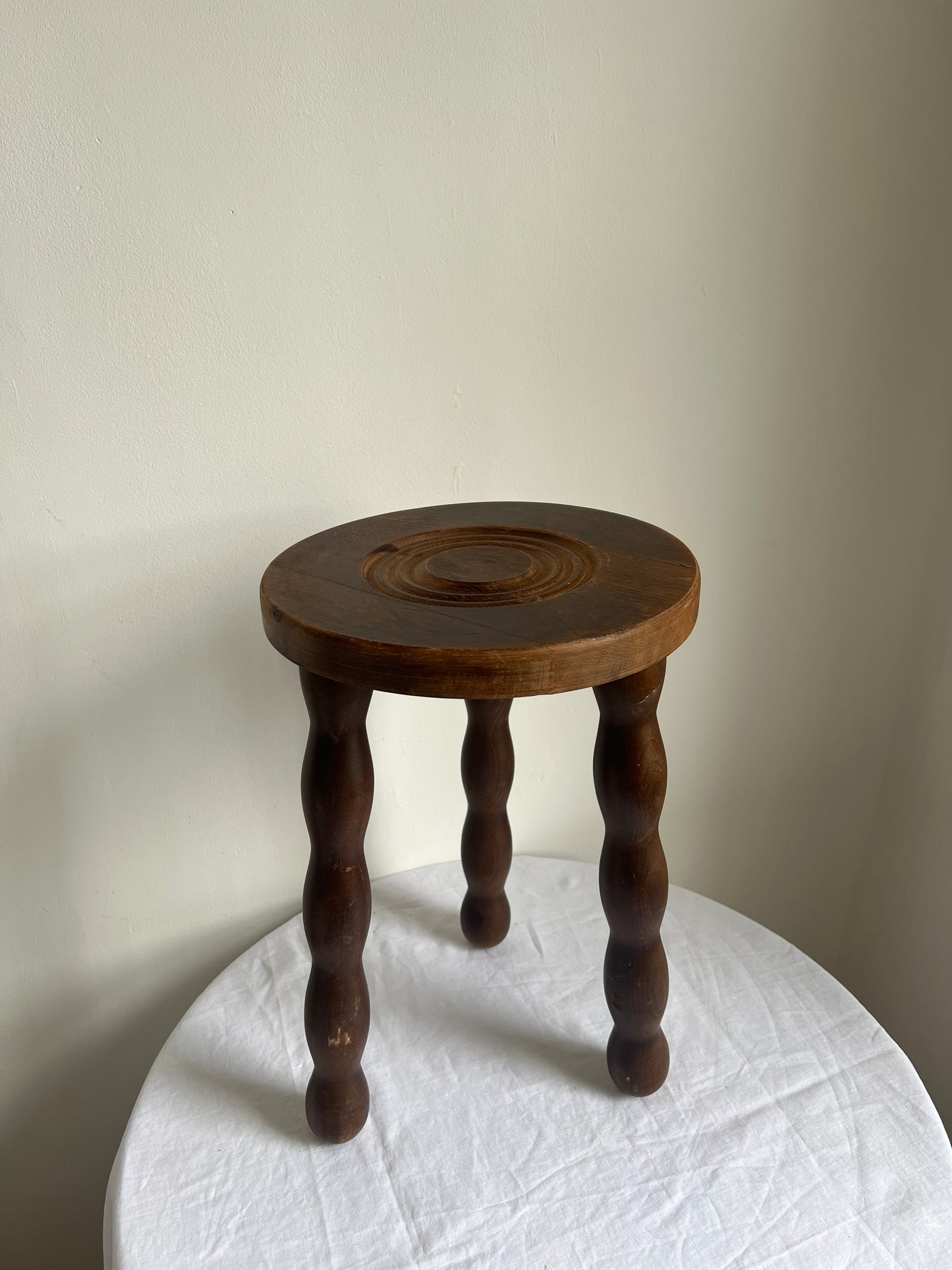 French tripod bobbin tall stool