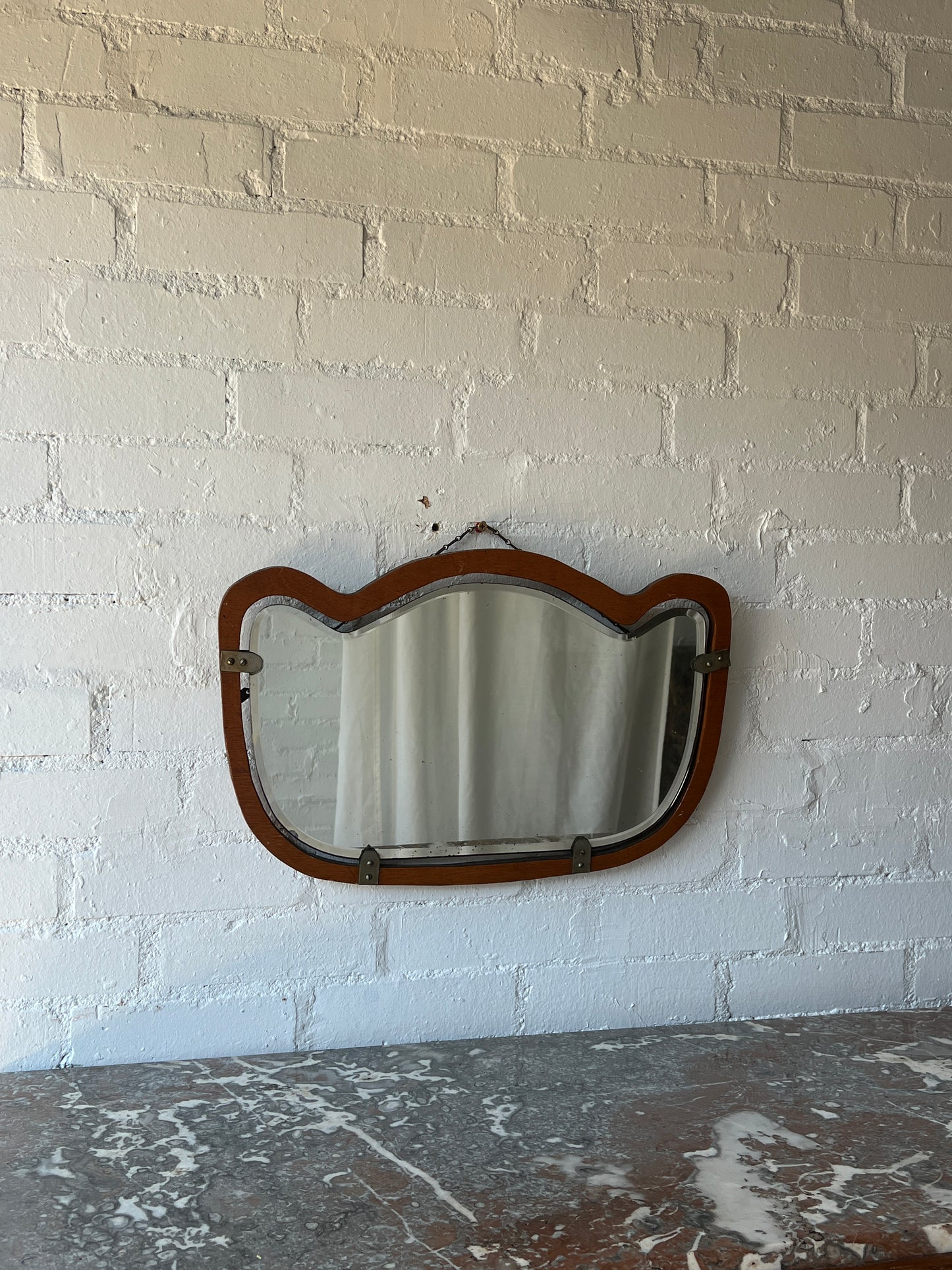 CROWN SHAPED FRAMED MIRROR