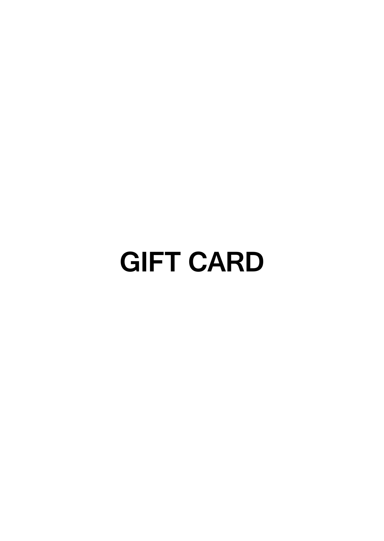 GIFT CARD