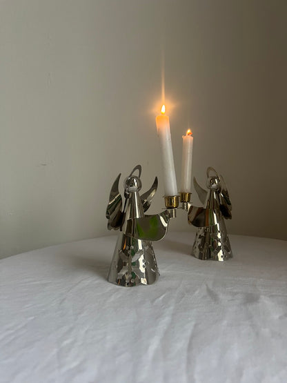 PAIR OF ANGEL CANDLE HOLDERS