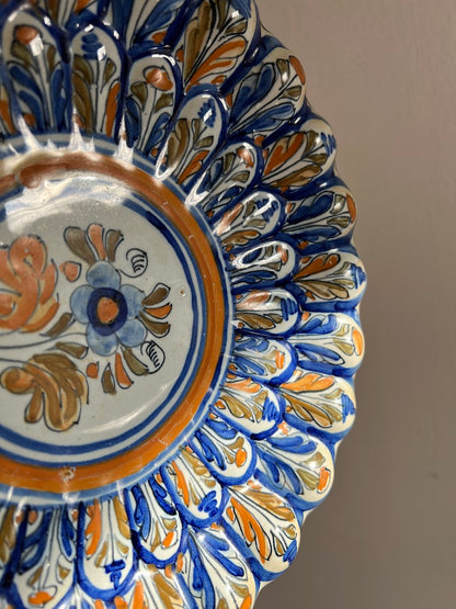 CERAMIC BLUE DECORATIVE WALL PLATE