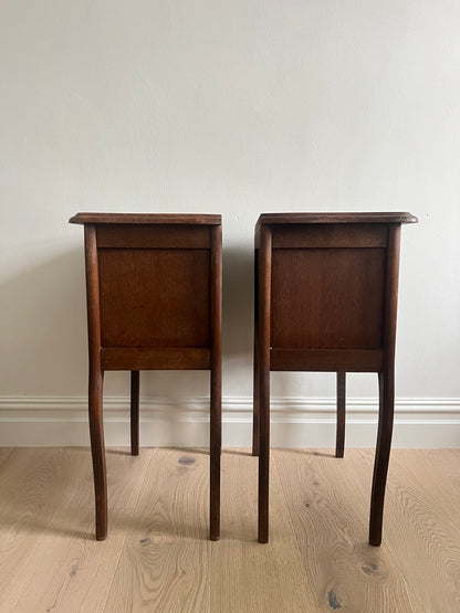PAIR OF FRENCH BEDSIDE TABLES