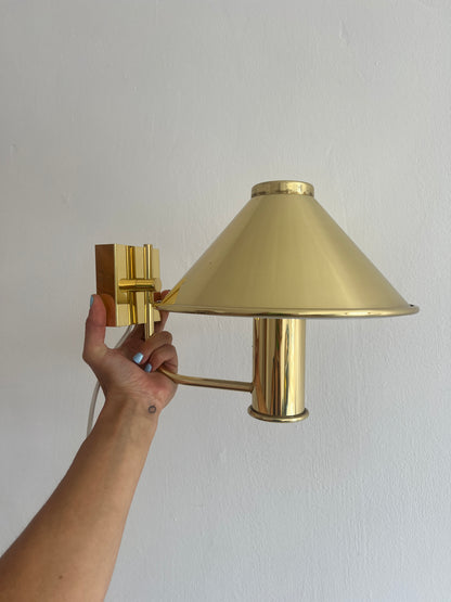 NORWEGIAN SINGLE BRASS WALL LIGHT