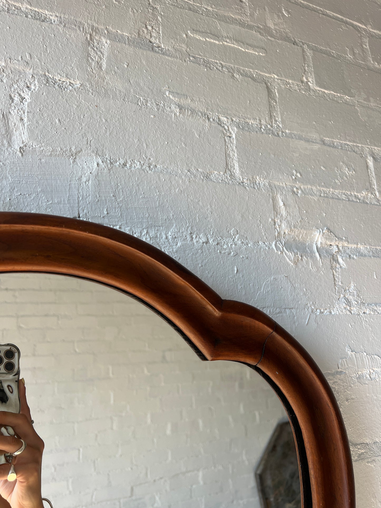 CURVED FRENCH MIRROR