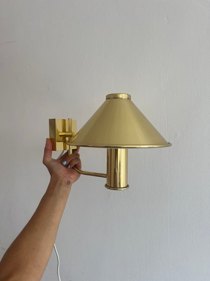 NORWEGIAN SINGLE BRASS WALL LIGHT