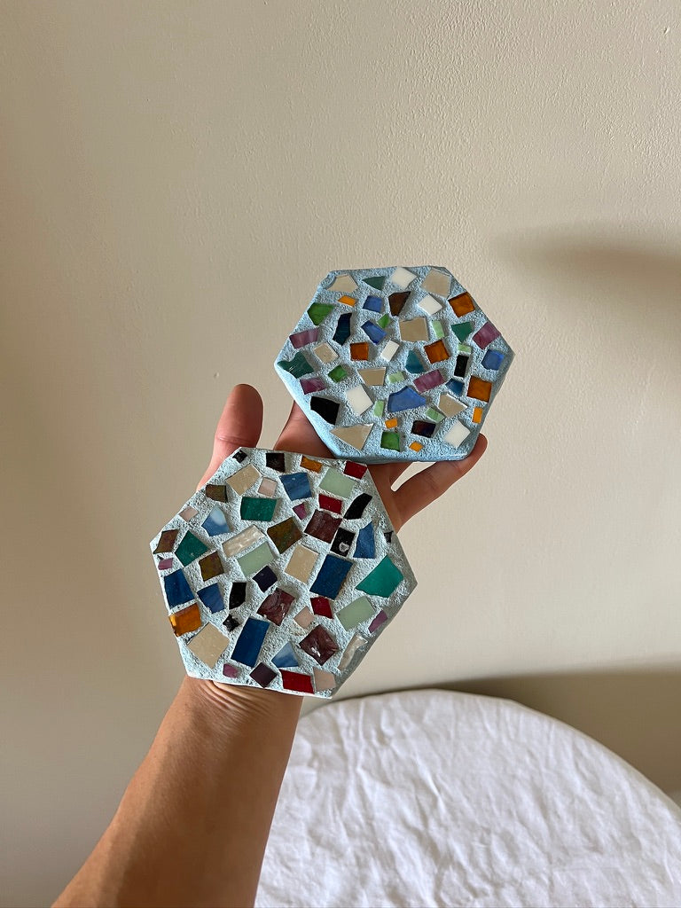 BLUE MOSAIC COASTERS