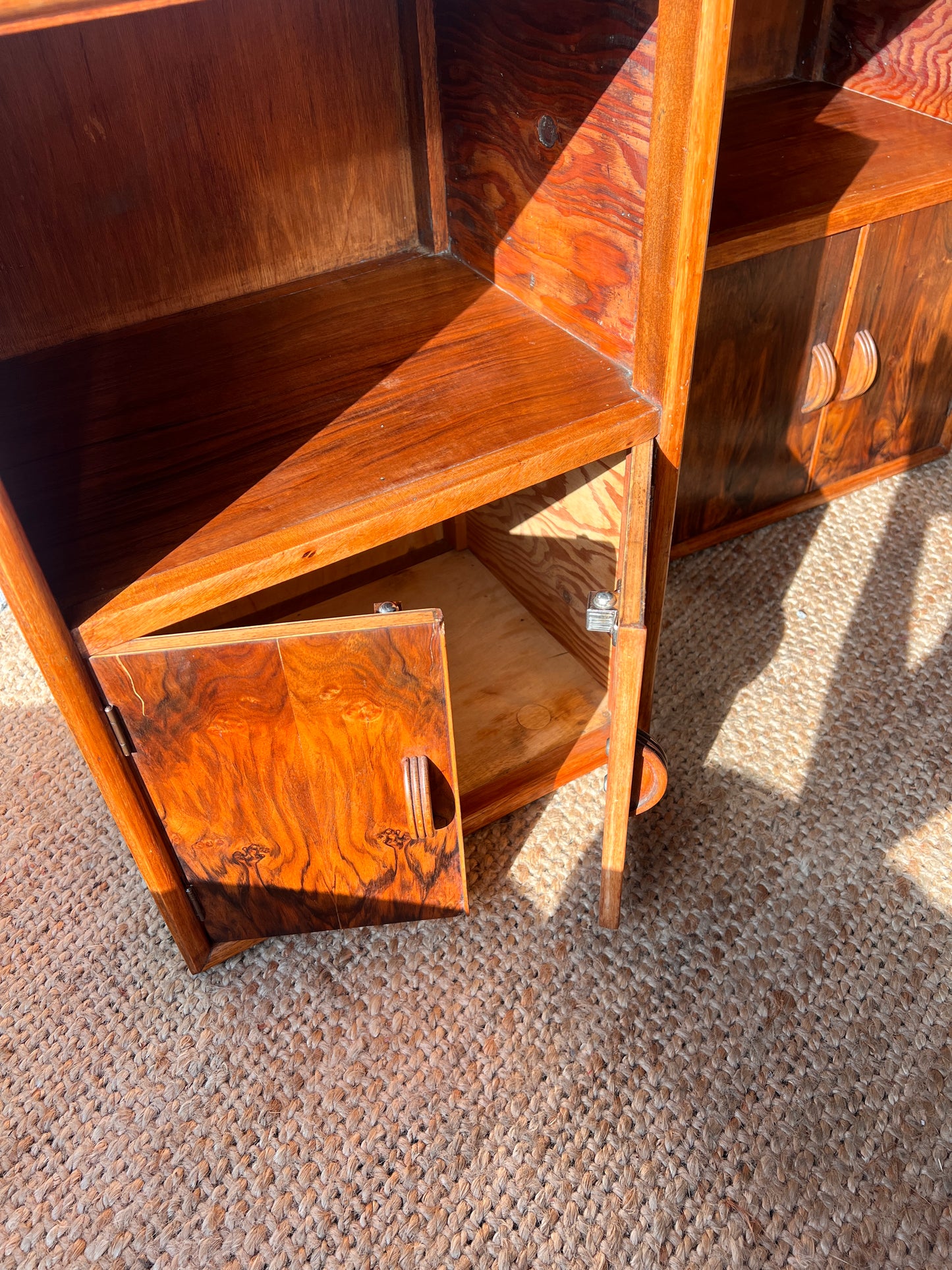 PAIR OF HERBERT E GIBBS WALNUT BEDSIDE TABLES
