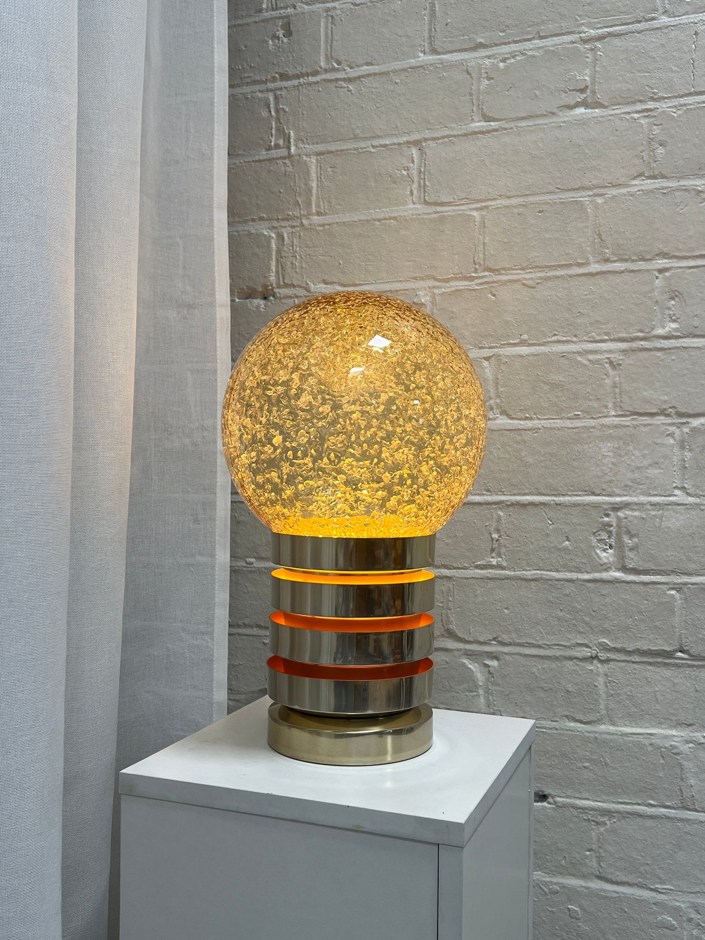 70S SWEDISH GLOBE TABLE LAMP