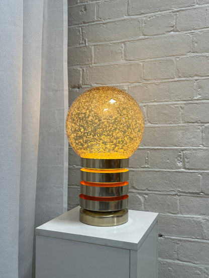 70S SWEDISH GLOBE TABLE LAMP