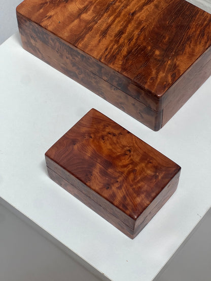JEWELLERY BURL BOXES
