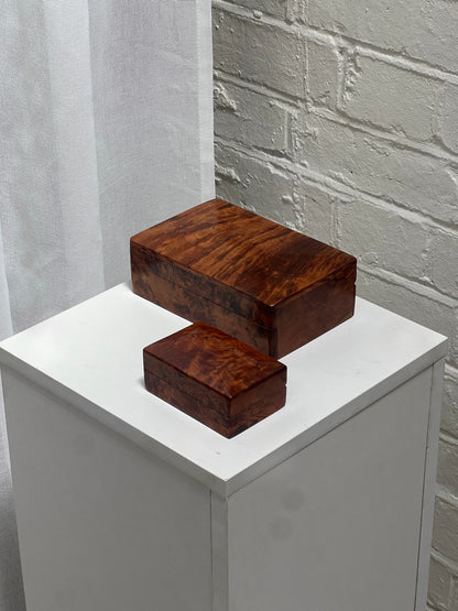 JEWELLERY BURL BOXES