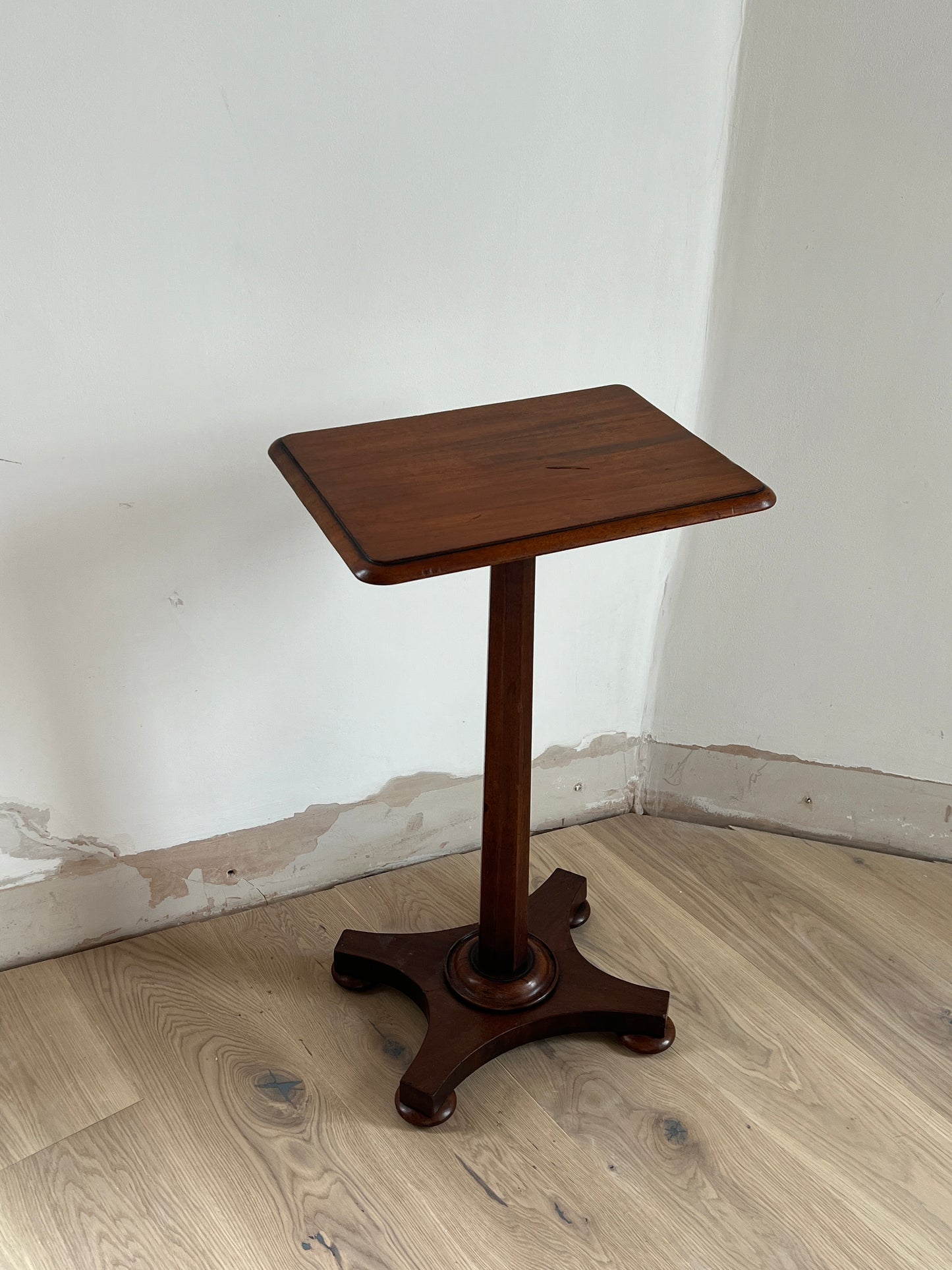 TALL WOODEN SIDE TABLE