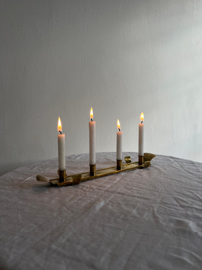 SLIM BRASS CANDLE HOLDER