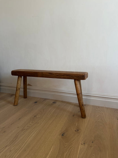 RUSTIC WOODEN LONG BENCH