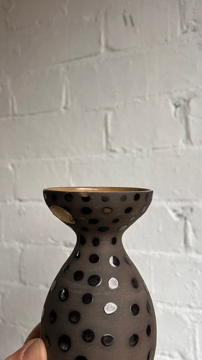 SMALL SWEDISH POLKA DOT VASE