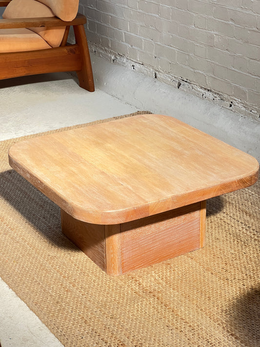 SPANISH LIMED OAK COFFEE TABLE