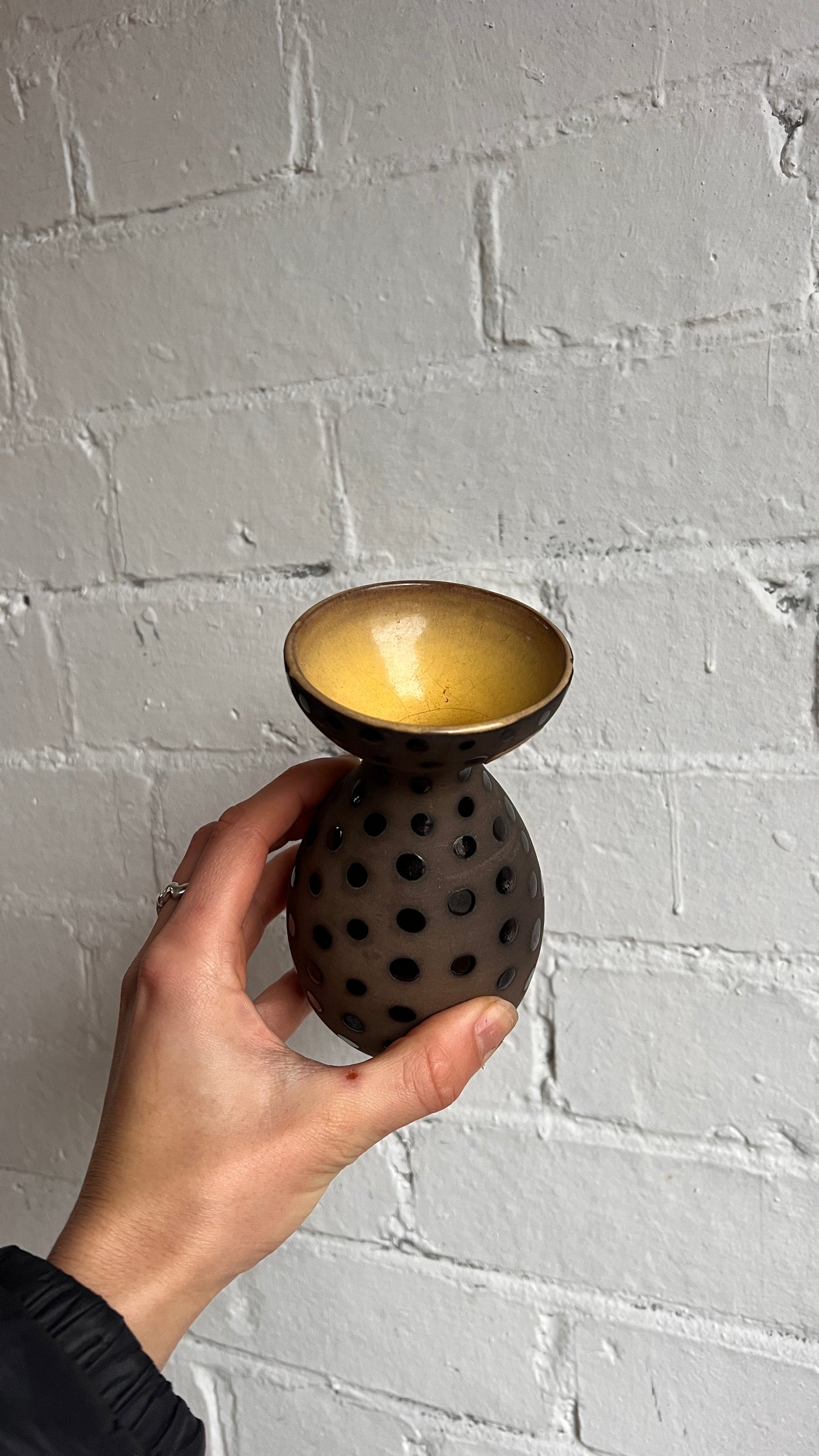 SMALL SWEDISH POLKA DOT VASE