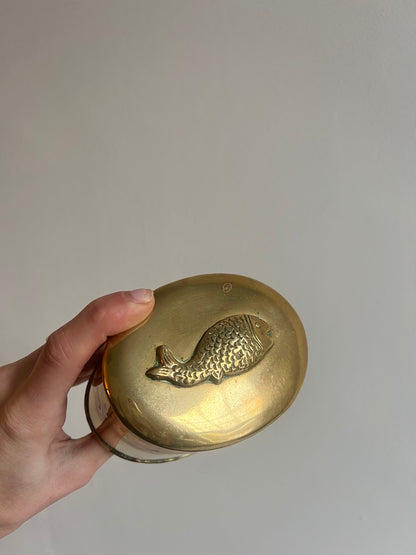 BRASS FISH BOX