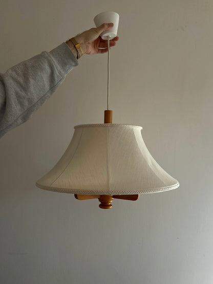 PINE & LINEN CEILING LAMP SHADE