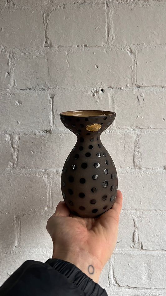 SMALL SWEDISH POLKA DOT VASE