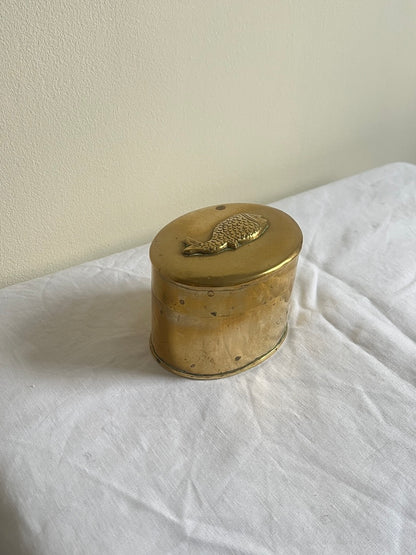 BRASS FISH BOX