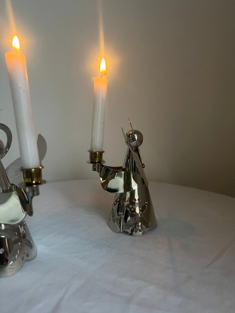 PAIR OF ANGEL CANDLE HOLDERS