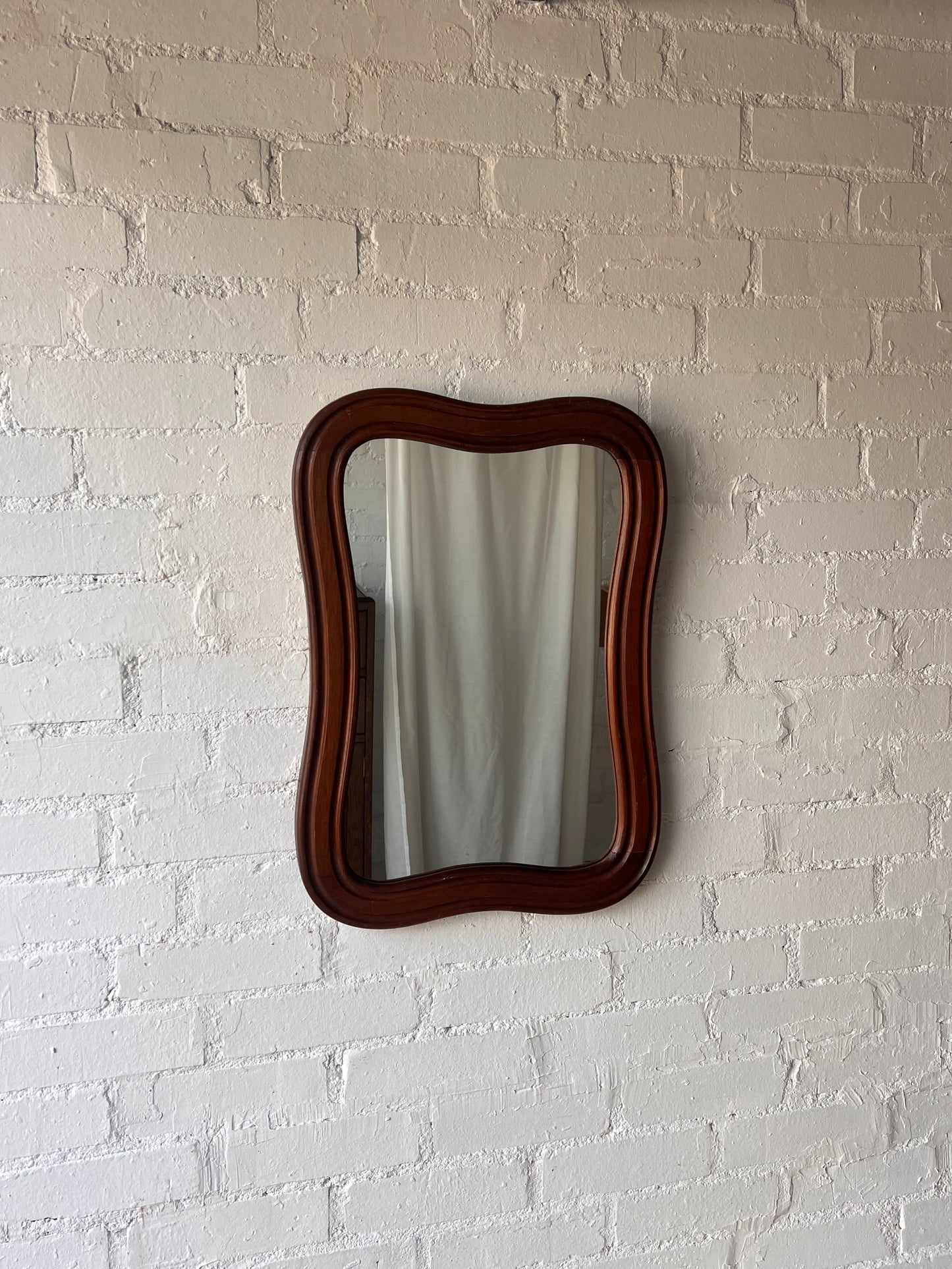 FRENCH CURVED WOODEN MIRROR