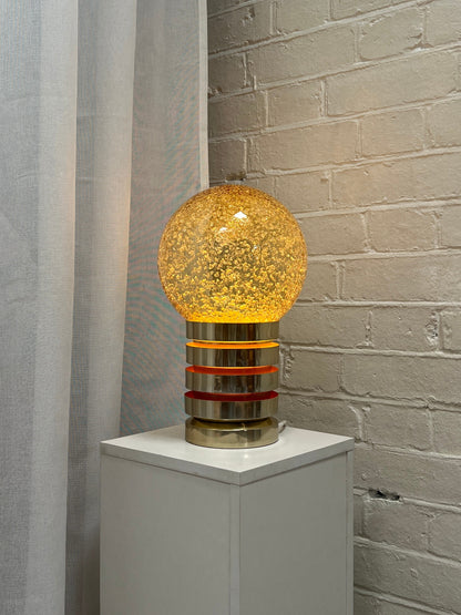 70S SWEDISH GLOBE TABLE LAMP