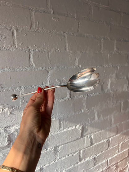 SILVER BALL SERVING SPOONS