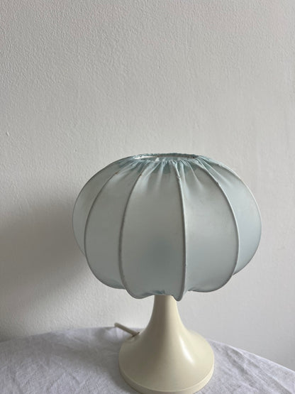 Pair of baby blue cocoon bedside lights