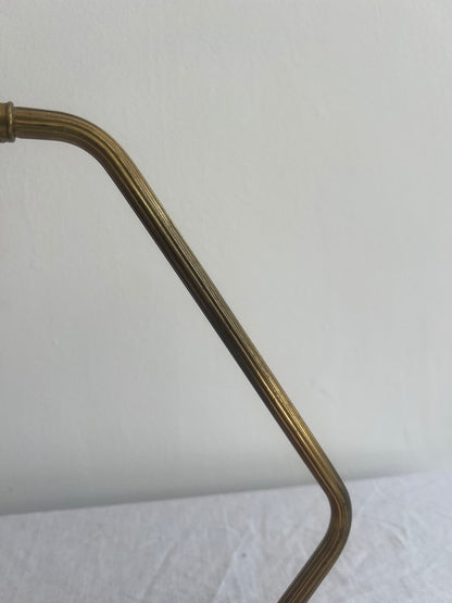 SWEDISH RED & BRASS DESK LAMP