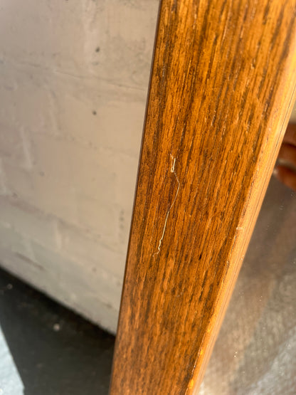 LARGE WOODEN BELGIUM MIRROR