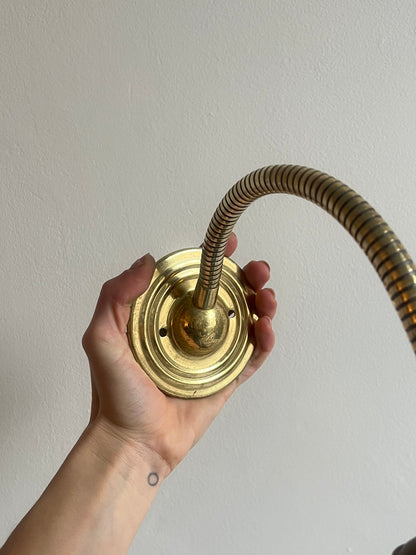 PAIR OF BRASS BENDABLE WALL LIGHTS