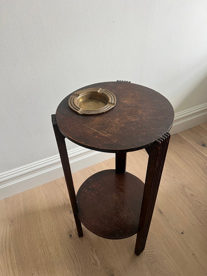 SLIM ASH TRAY WOODEN SIDE TABLE