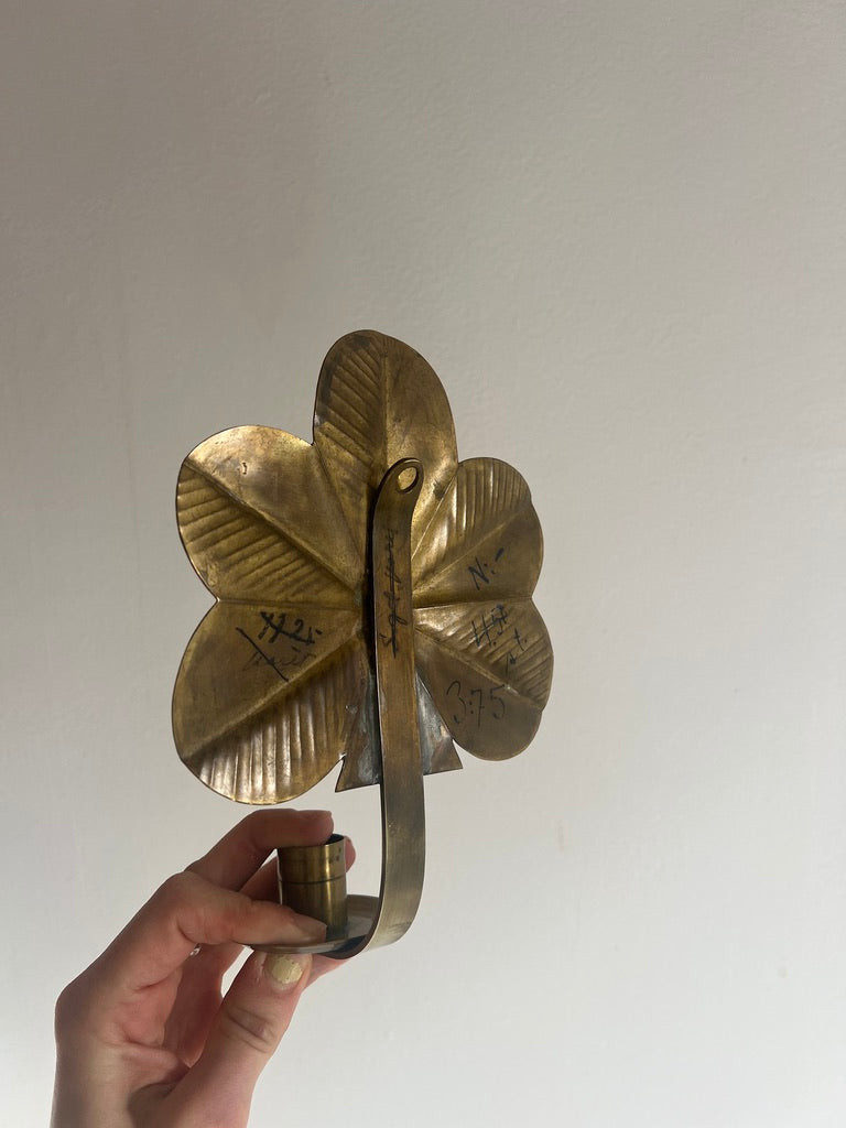 PAIR OF SWEDISH LEAF SCONCES