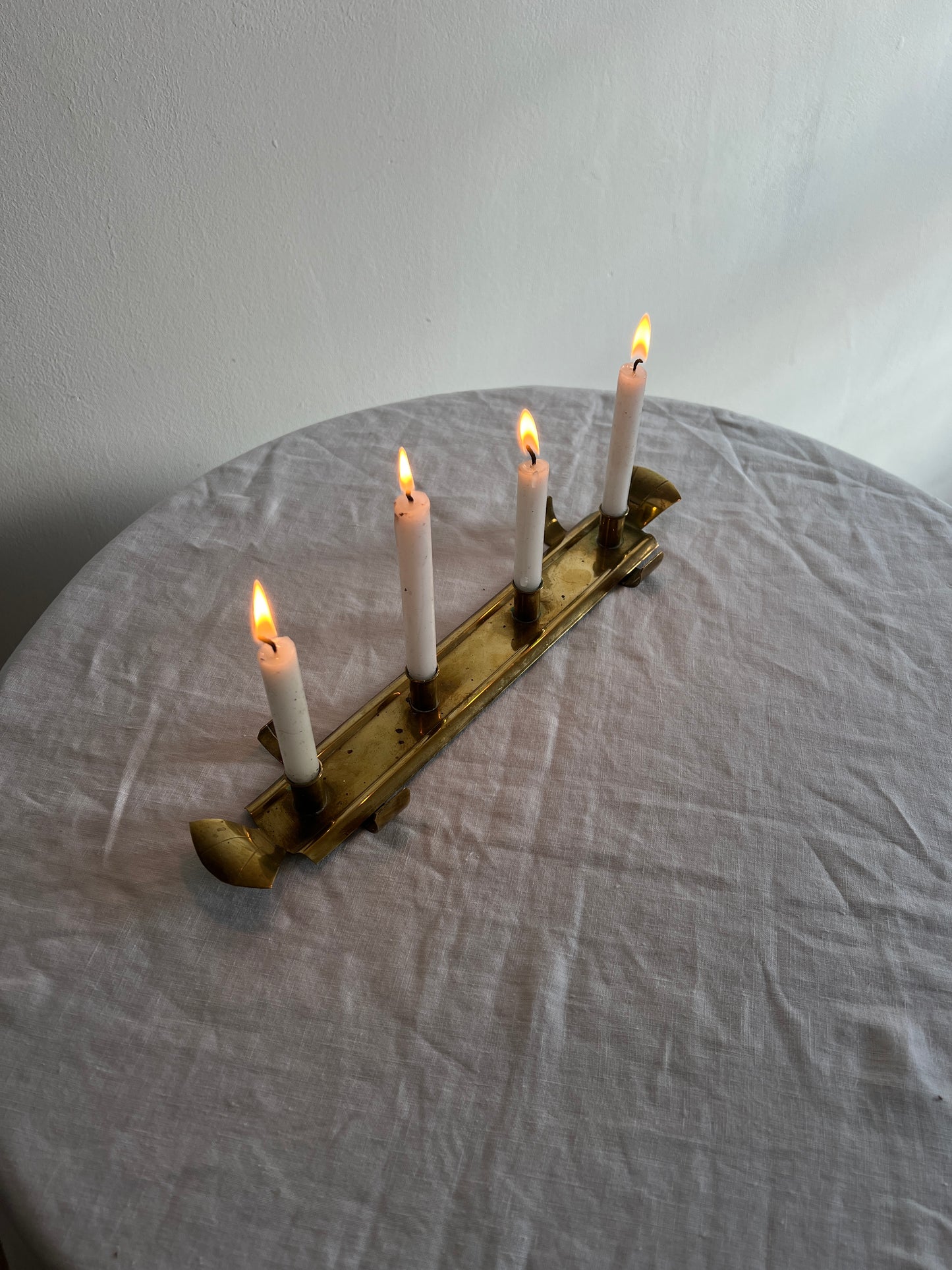 SLIM BRASS CANDLE HOLDER