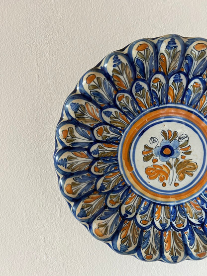 CERAMIC BLUE DECORATIVE WALL PLATE