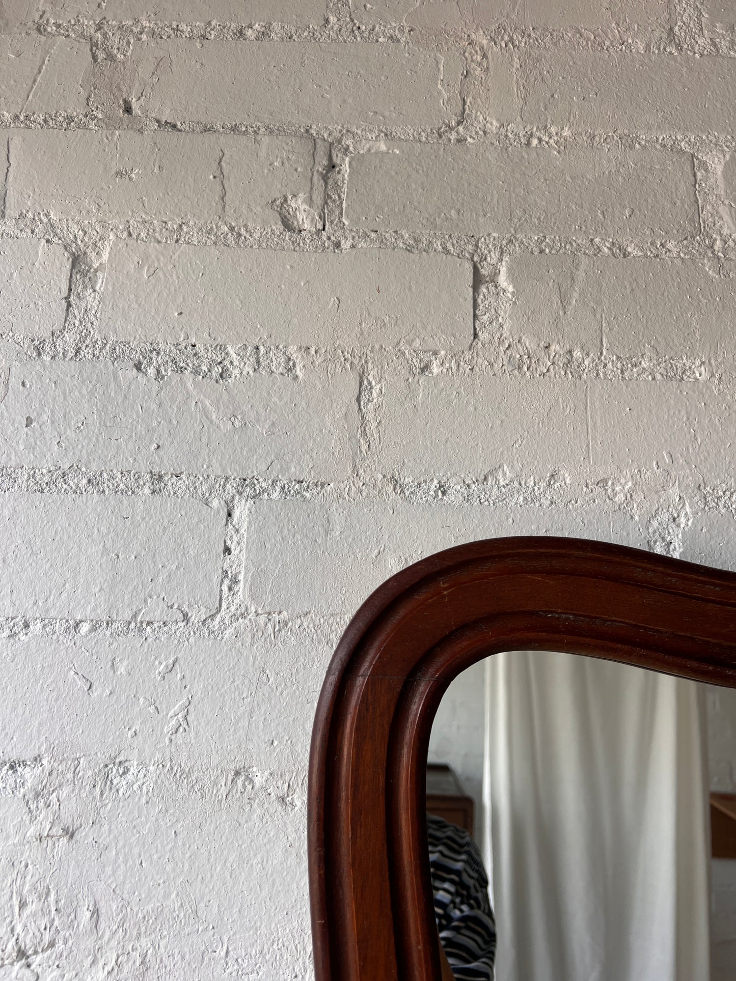 FRENCH CURVED WOODEN MIRROR