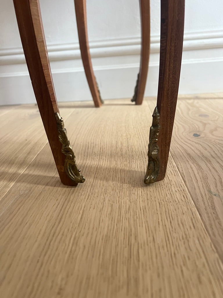 PAIR OF FRENCH MARBLE BEDSIDE TABLES