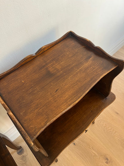 PAIR OF FRENCH WOODEN BEDSIDE TABLES