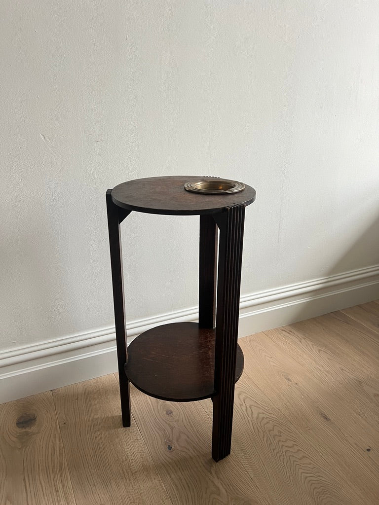 SLIM ASH TRAY WOODEN SIDE TABLE