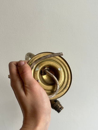PAIR OF BRASS BENDABLE WALL LIGHTS