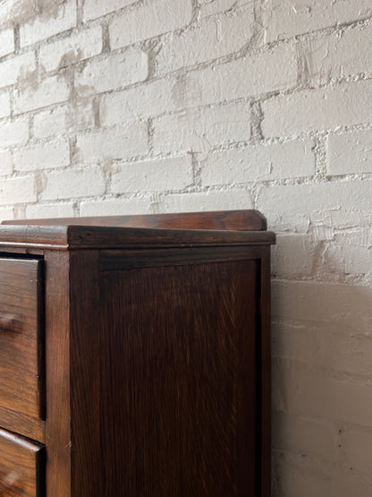 ART DECO CHEST WITH CHROME HANDLES