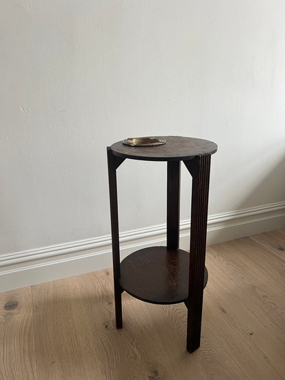 SLIM ASH TRAY WOODEN SIDE TABLE