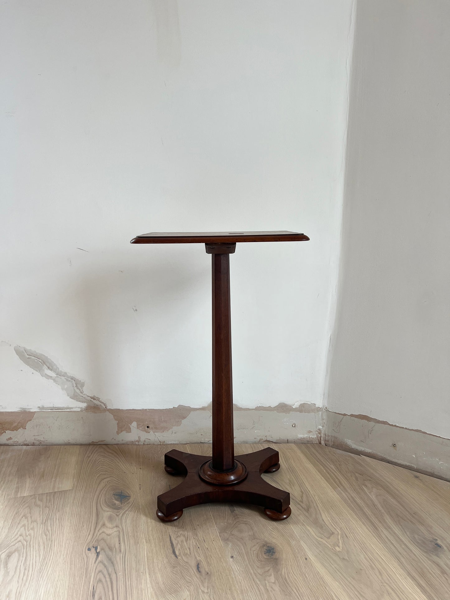 TALL WOODEN SIDE TABLE