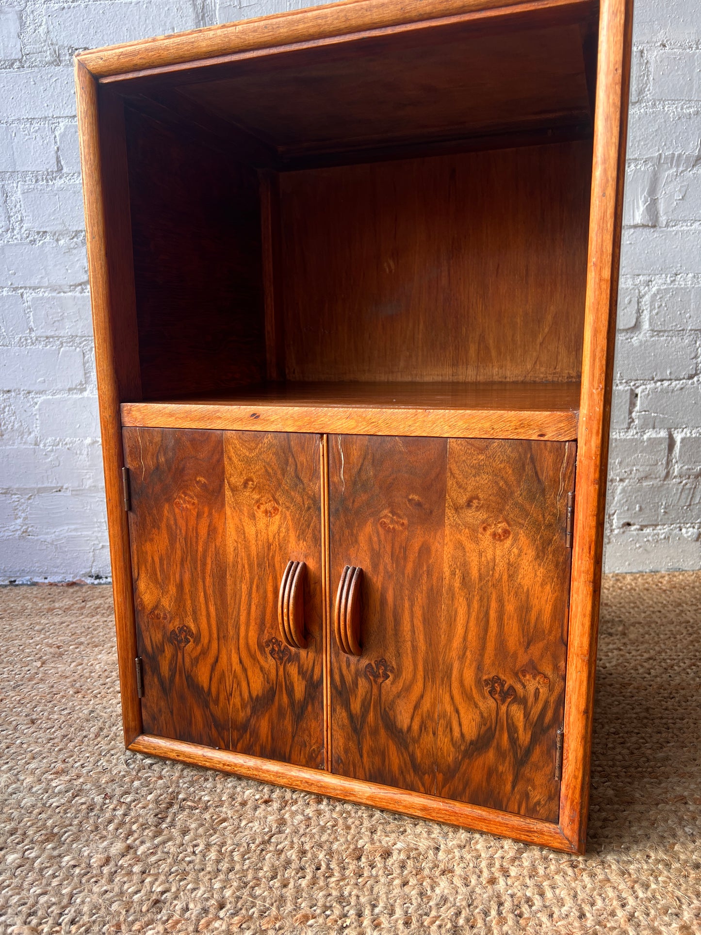 PAIR OF HERBERT E GIBBS WALNUT BEDSIDE TABLES