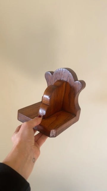 PAIR OF WOODEN CLOUD BOOK ENDS