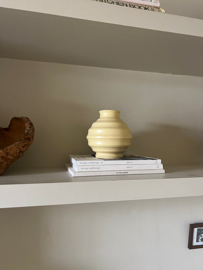 ART DECO MOONSTONE VASE